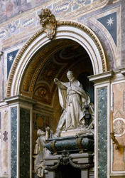 Udsigt over monumentet dedikeret til pave Leon XIII (1810-1903) lavet af Giulio Tadolini (1849-1918)