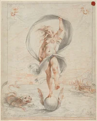 Allegorisk figur, sandsynligvis ca. 1588 (kridt)