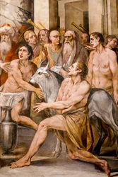 Numa Pompilius indstifter vestalernes kult (detaljer)