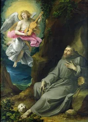Frans af Assisis ekstase, ca. 1593 (olie på lærred)