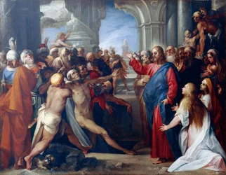 The Raising of Lazarus, af Giuseppe Cesari
