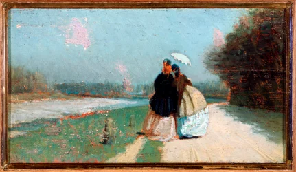 Arnos flodbredder (olie på lærred