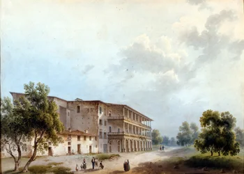 Milano, Simonetta Villa. Maleri af Alinovi. Stendhal omdøbte Angela Pietragrua til Lady Simonetta. Milanos museum, Milano