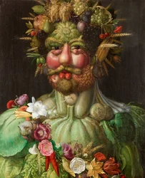 Italiensk: Kejser Rudolf II som Vertumnus.  Rudolf II af Habsurg som Vertumnus