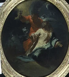 Kristus på Oliebjerget, ca.1730 (olie på lærred)