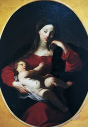 Madonna med barn, af Giuseppe Bazzani (1690-1769)