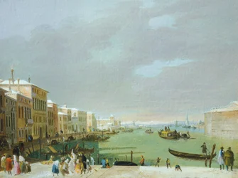 Karneval i Venedig, af Giuseppe Bernardino Bison