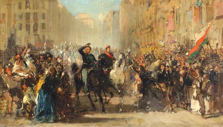Napoleon 3. og Viktor Emanuel 2.s indtog i Milano, 8. juni 1859