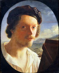 Selvportræt af Giuseppe Bezzuoli (1784-1855)
