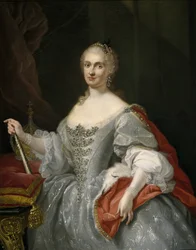 Portræt af Marie Amelie de Saxe (1724-1760), reine consort d