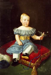 Prinssi Louisin muotokuva, Bourbon-Two Sisilia, Aquilan kreivi lapsena (Napoli)