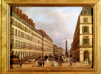 La rue Castiglione i Paris i 1829 (maleri)