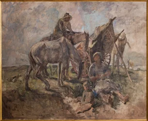 Rest in the Fields (olie på krydsfiner)
