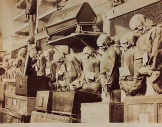 Detalje af kapucinerbrødrenes katakomber i Palermo