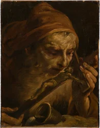 Antonius abbed kysser krucifikset