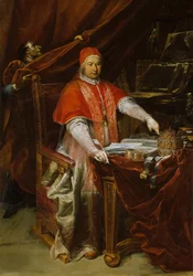 Portræt af pave Benedikt XIV 1675-1758, 1740.
