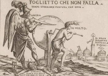 En allegori om tyrkernes formuer, ca. 1692.
