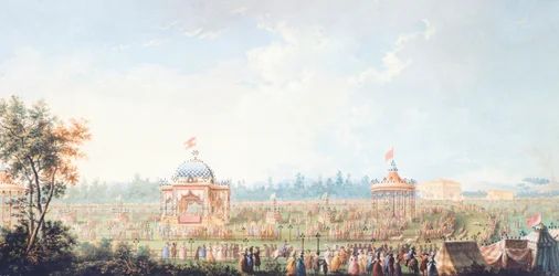 Race at Cascine, af Giuseppe Maria Terreni (1739-1811), Italien