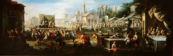 A Village Fair (olie på lærred)