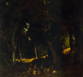Gypsy Encampment, af Giuseppe Palizzi
