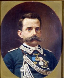 Humbert I (1844-1900). Maleri af G. Riva. Risorgimentos museum. Milano