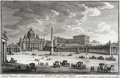 Basilica of Saint Peters, Vatikanet, ca. 1753