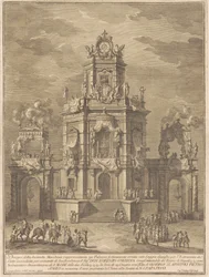 Seconda Macchina for Chinea fra 1776: Et palads med en loggia til lodtrækningen