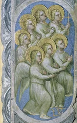 Apokalypsens syv engle modtager de syv flasker, 1360-70