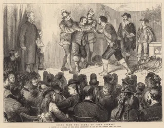 Scene fra dramaet om Don Guzman (kobberstik)