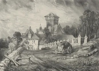 Slottet Pesteil i Polminhac, 1832.