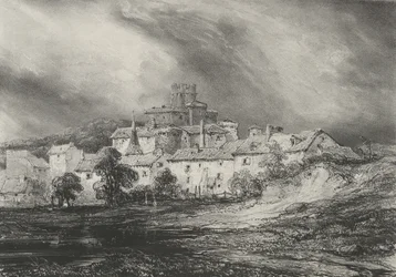 Slottet i Pont-Gibaud, 1830.