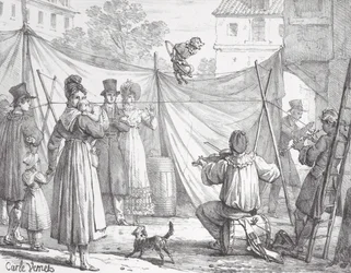 Aben og leoparden Aben, 1818.