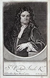 Portræt af Richard Steele, frontispice til 