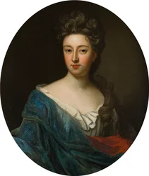 Portræt af Lady Diana Fielding (1659-1731), ca. 1680-1731 (olie på lærred)