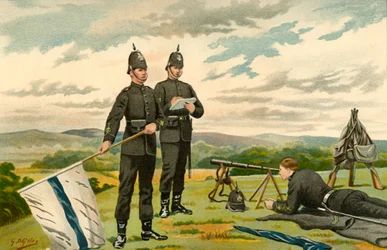 The 1st Middlesex Victoria Rifles - Volunteers, 1890.