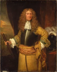 Henry, 3. Lord Arundell af Wardour, med en stafet som Master of the Horse, ca. 1680