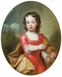Portræt af Algernon Seymour, jarl af Hertford, senere 7. hertug af Somerset, som dreng, ca. 4 år gammel, ca. 1688 (olie på lærred)