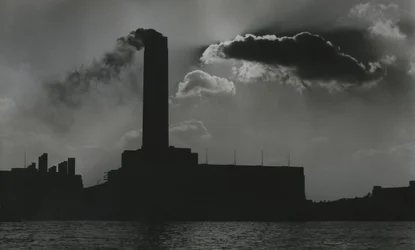 Kraftværk ved Themsen, London 1950