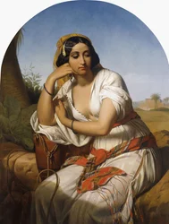 En beduinsk kvinde, 1848