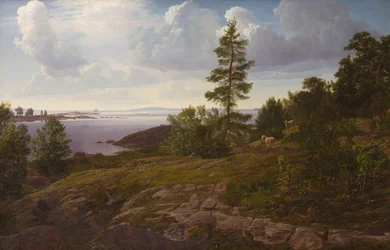 Udsigt over skærgården ved Elleholm i Blekinge