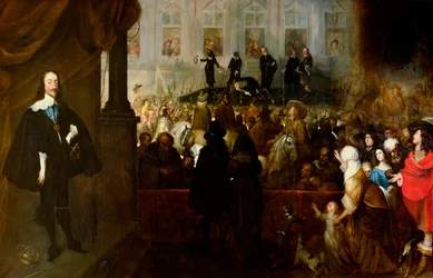 Henrettelsen af Karl 1. (1600-49) i Whitehall, 30. januar 1649