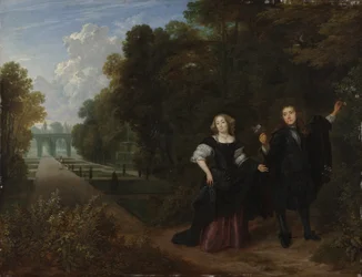 The Promenade (olie på kobber)