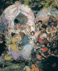 Flamencodansere, maleri af Gonzalo Bilbao y Martinez ca. 1915