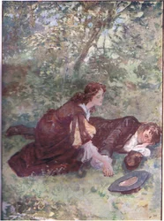 "Master Ridd, er du sur?", fra Lorna Doone pub.af W & R Chambers Ltd, 1921