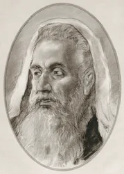 Esajas, jødisk profet fra det 8. århundrede f.Kr., fra Living Biography of Religious Leaders