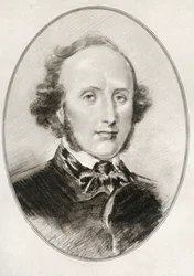 Jakob Ludwig Felix Mendelssohn Bartholdy, fra Living Biographies of Great Composers