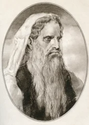 Moses, en profet i de abrahamitiske religioner, israelitternes leder og lovgiver, fra Levende biografier om religiøse ledere