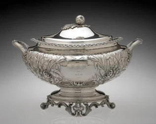 Suppeterrin, fra Gorham Manufacturing Company, ca. 1858 (sølv)