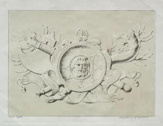 Samling af litografiske essays: Et trofæ, ca. 1816.