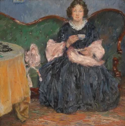Dame på sofaen